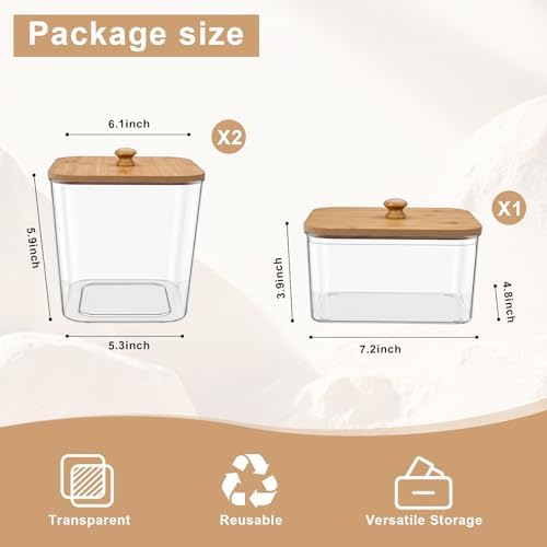 POLRAI 3 Pack Laundry Pod Containers and Dryer Sheet Holder, Laundry Room Organization Storage Containers with Lids and Labels for Detergent Pods Dry Sheet Organizing - Image 3