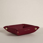 OLETHA Foldable Valet Tray, Travel Essentials for Women, Red by OLETHAD%C3%A9cor