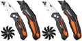 REXBETI Box Cutter 4-Pack, Utility Knife with Blade Storage, 36 Blades by REXBETI