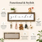 Get Naked Objects Holder Wall Mount, Funny Bathroom Hanging Shelf - Image 2