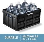 CleverMade Collapsible Storage Bins, 32L 3 Pack, 66 lb Stackable, Stone - Image 5