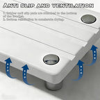 2PCS Instant Dry Sink Caddy for Bathroom Counter, Durable Kitchen Sink Organizer, Diatomite Stone Drying Tray, Upgrade Water Absorbing Stone Tray for Sink, Anti-Slip Stone Soap Tray -White - Image 6