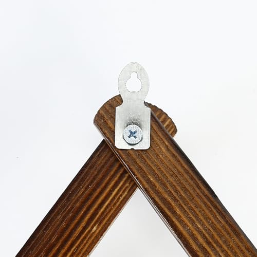 AMAPON Accordion Wall Hanger Expandable Coat Hat Rack 13Peg (Walnut) 2 Pack - Image 6