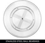 iDesign 11-Inch Round Lazy Susan Organizer, Set of 2, Clear - Image 4