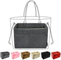 OMYSTYLE Purse Organizer Insert, Felt Tote Bag Organizer Insert with 5 Sizes, Handbag Dividers for Inside Purse, Compatible with Longchamp, Neverful, Speedy and More by OMYSTYLE