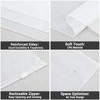 Swimsuit Bags Storage, 50 Pack 8x10 inch Shirt Bags for Small Business, Packaging Clothes, Bikini, Bathing Suit, Underwear, Makeups, with Vent Hole & Resealable Zipper, 3 Mil - Image 6