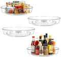 4 Pack Lazy Susan 10 inch Turntable for Spice Organization by MiraFureBrand