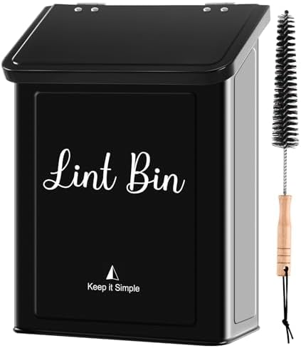 SUBEKYU Magnetic Lint Bin for Laundry Room Organization and Storage,Black by SUBEKYU