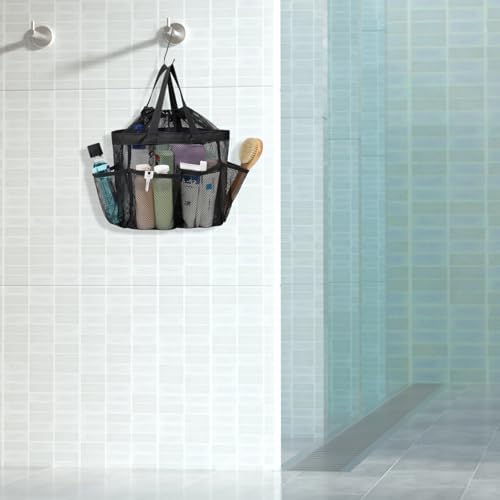 Mesh Shower Caddy Portable with Drawstring - 2-Handle Shower Bag for Dorm - Image 7