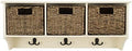 Safavieh Home Collection Finley Hanging 3 Basket Wall Rack by Unknown