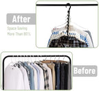 Mr. Pen- Space Saving Hangers for Clothes, 20 pcs, Black | Plastic Multi Clothes Hangers Space Saving, 6 Slots, 360° Rotating Hooks - Image 6