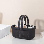 Portable Shower Caddy Basket with Handles Plastic Storage Basket Black - Image 2