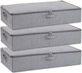 Under Bed Storage Container,Grey,31.5x15.7x5.9 Inch,3 Pack by YheenLf
