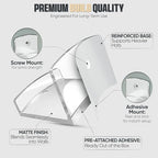Modern JP Adhesive Hat Hooks for Wall (8-Pack) - Cowboy Hat Rack, Wide Brim Hat Organizer, Strong Hold Hat Hangers for Wall - Clear - Image 4