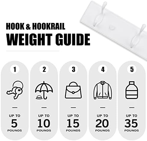 Badiano Heavy Duty Wooden Coat Rack, Wall-Mounted Organizer,14 Inch, White - Image 5
