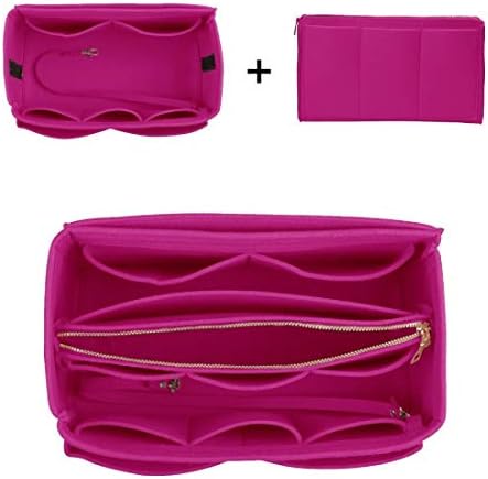 ZTUJO Purse Organizer Insert, Felt Bag Organizer with Metal Zipper, Handbag & Tote Shaper, For Speedy Neverfull Tote, 7 Sizes - Image 5