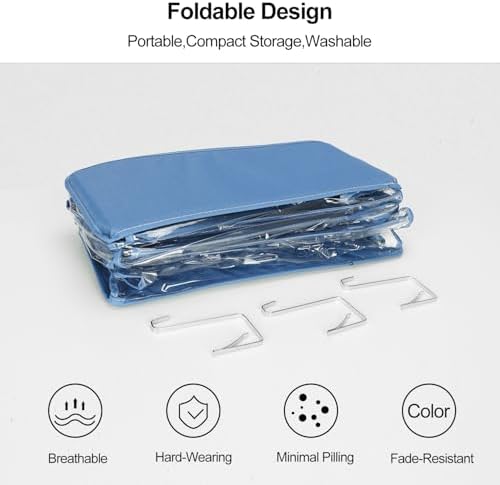 Lirex Over The Door Purse Organizer & Purse Shelf for Closet – Handbag Storage Organizer with Purse Hanger. Perfect for Scarves, Hats, and Leggings. L (15.7'' x 5.7'' x 68''), Blue - Image 6