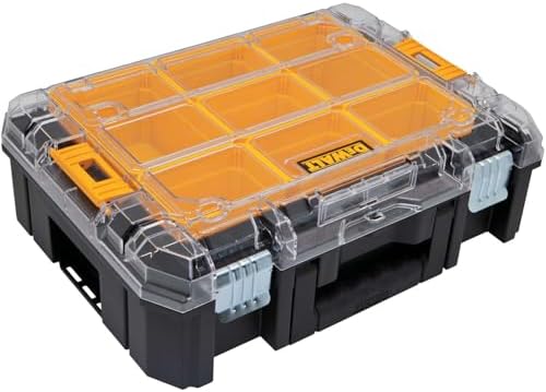 DEWALT TSTAK Tool Organizer, Small Parts and Screw Organizer Tool Box with Removable Compartments, (DWST17805) by Unknown