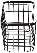 Amazon Basics Stackable Metal Wire Rectangular Storage Baskets for Kitchen, Bathroom or Pantry Organizing, 2 Count, Black - Image 4