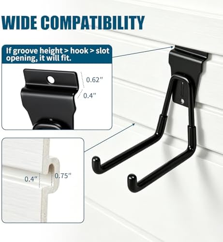 34PCS Slatwall Accessories Set: Baskets, Hooks Set, Screw Bins - Image 3