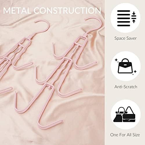 ZEDODIER 2 Pack Purse Hanger, Purse Organizer for Closet, Holds 12 Bags - Image 4