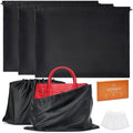 3Pack Drawstring Dust Bags for Handbags Silk Purses by GDBEH