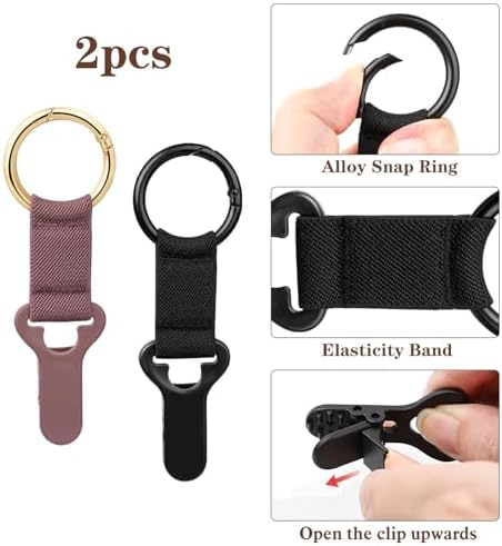 Niveaya Hat Clip for Travel on Bag, Strong Clip Secure Hold, 2 Pack - Image 2