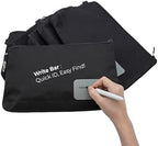 COREFLEX Premium Tool Pouch Zipper Bag, Small Tool Bag, Multipurpose Storage pouch, Heavy duty Flat Bottom Tool bag with YKK Zipper (6 pack Large 12inch Black) - Image 6