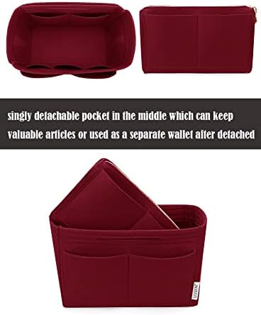 LEXSION Felt Purse Organizer Insert, Tote Bag Shaper Dividers with 5 Sizes - Image 2