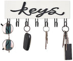 Mkono Key Holder Wall Mounted with 7 Hooks, Wood Key Hanger Home Decor - Image 5