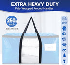 CONGREGATE 8-Pack Heavy Duty Moving Bags, Blue, 28.7"x13.7"x15" - Image 5