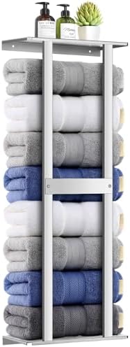 Bathroom Towel Storage Rack, Wall Mounted Bathroom Towel Rack by Unknown