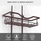 REINHARDT Adjustable Shower Caddy Hanging Over Shower Head, Bronze - Image 3