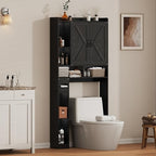 Over the Toilet Storage Cabinet, 31”W Bathroom Organizer by Viroformo