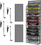 Kotkn Over The Door Shoe Organizer with 12 Large Breathable Pockets - Durable Hanging Storage for the Entire Family's Shoes (Gray) by Unknown