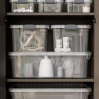 Superio 21 Quart Clear Plastic Storage Boxes with Lids, Stackable Organizer Containers, BPA-Free Storage Bins for Home, Office, School & Dorm, 2 Pack - Image 7