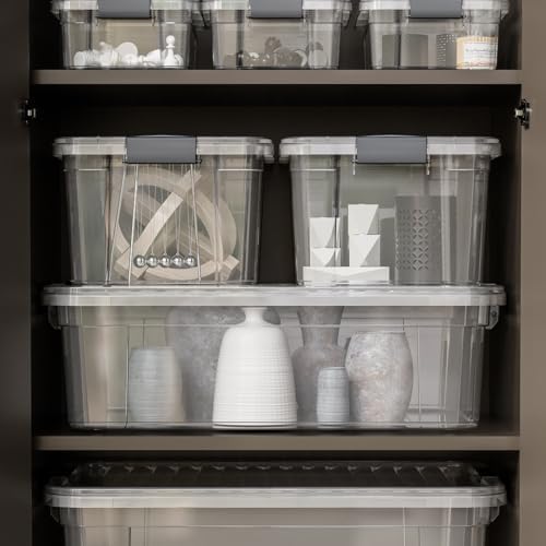 Superio 21 Quart Clear Plastic Storage Boxes with Lids, Stackable Organizer Containers, BPA-Free Storage Bins for Home, Office, School & Dorm, 2 Pack - Image 7