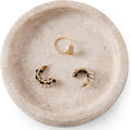 Marble Jewelry Dish, 5" Handmade Travertine Ring Tray by SPESHSTONES