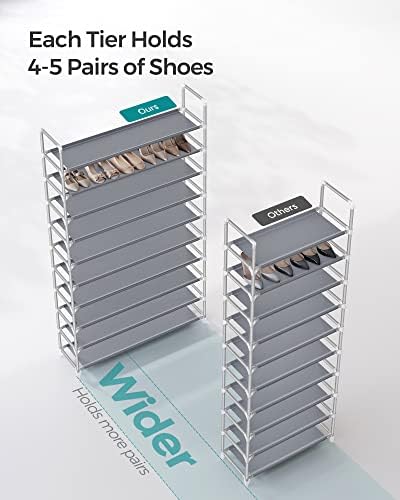 SONGMICS Shoe Rack, 10-Tier Shoe Shelf, Shoe Storage Organizer - Image 5