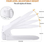 Antigo Shoe Slot Organizer 20 Pack - Adjustable Shoe Stacker for Closet Storage, Space Savers 50%, Double Layer Stackable Shoe Holder Rack for Sneakers Heels and Flat(White) - Image 3