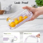 10 Sets 36 oz & 12 oz Glass Food Storage Containers with lids, Purple - Image 4