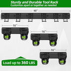 PIYILO 48 in Garage Tool Organizer Wall Mount, Adjustable Tool Storage Rack - Image 2
