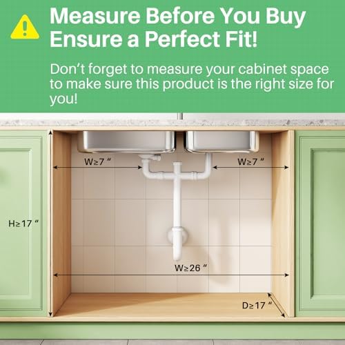 Kitstorack Under Sink Organizer, 2-Pack 3-Tier Height Adjustable Thickened Metal Pull out Cabinet Organizer Shelf, Slide out Storage Drawer Rack for Bathroom Kitchen Pantry Home Laundry Organization - Image 2