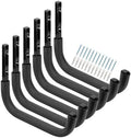 Heavy Duty Garage Storage Hooks, 12.4 Inch Ladder Storage Hanger, Wall Mount Utility Hook for Outdoor Indoor Organizer Folding Chairs, Bike, Tools, Water Pipes by Heavdace