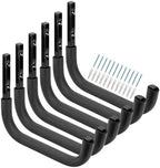 Heavy Duty Garage Storage Hooks, 12.4 Inch Ladder Storage Hanger, Wall Mount Utility Hook for Outdoor Indoor Organizer Folding Chairs, Bike, Tools, Water Pipes by Heavdace