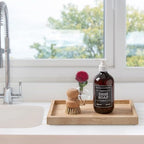 Natural Large Travertine Vanity Tray, Stone Organizer for Bathroom & Decor - Image 4