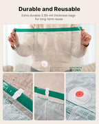 VINTAR 16 Pack Vacuum Storage Bags for Travel with Cordless Pump, Color - Image 6