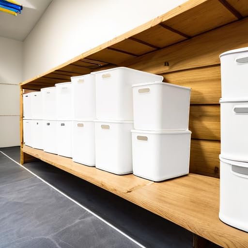 Yishyfier Plastic Storage Baskets Bins Boxes With Lids,Organizing Container White Storage Organizer Bins For Shelves Drawers Desktop Playroom Classroom Office,6-Pack(4XL+2L) - Image 5