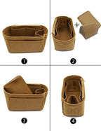 LEXSION Felt Purse Organizer Insert, Tote Bag Shaper Dividers with 5 Sizes - Image 3