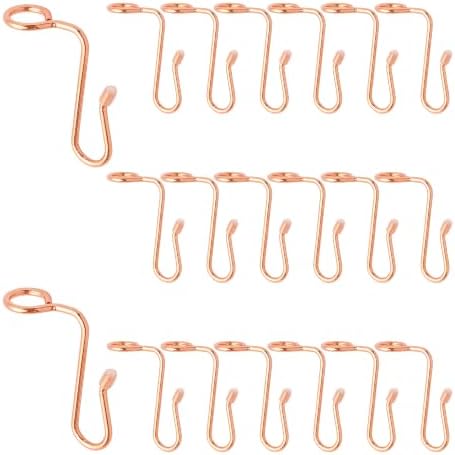 pson 20Pcs Stainless Steel Hanger Connector Hooks, Clothes Hanger Extender Cascading Hooks for Space Saving Wardrobe Storage(Rose Gold) by Unknown